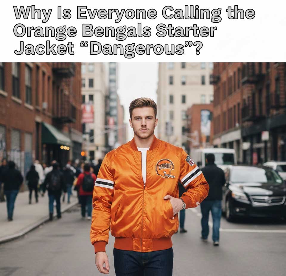 Orange Satin Bengals Starter Jacket - MovieStarJacket