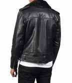 Mens Fur Collar Modern Streetwear Biker Leather Jacket - MovieStarJacket