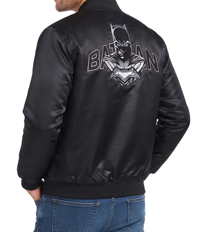 Black Batman Varsity Jacket