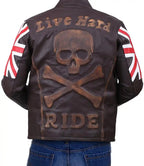 Distressed Leather Jacket