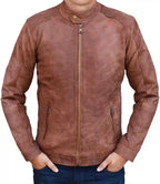 Brown Suede Moto Jacket Vintage for Sale

