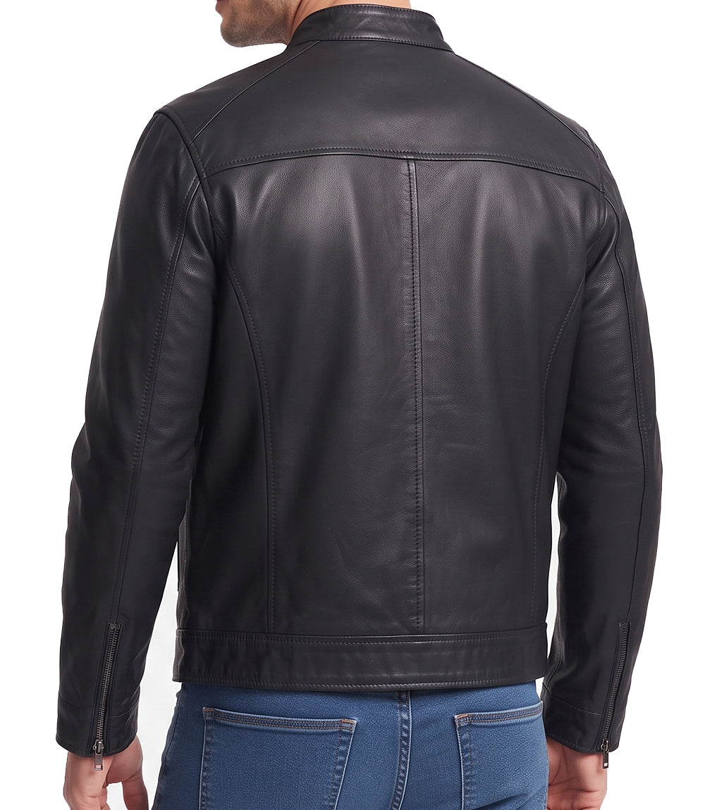 Elon Musk Black Leather Jacket