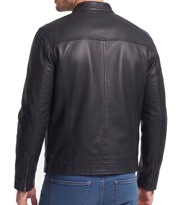 Elon Musk Black Leather Jacket