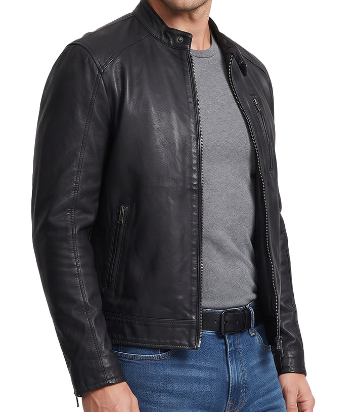 Elon Musk Black Leather Jacket