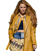 Blake Lively It Ends With Us Yellow Blazer Jacket - MovieStarJacket