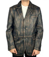 Distressed Leather Coat

