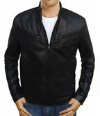 Mens Retro American Moto Biker Leather Jacket - MovieStarJacket