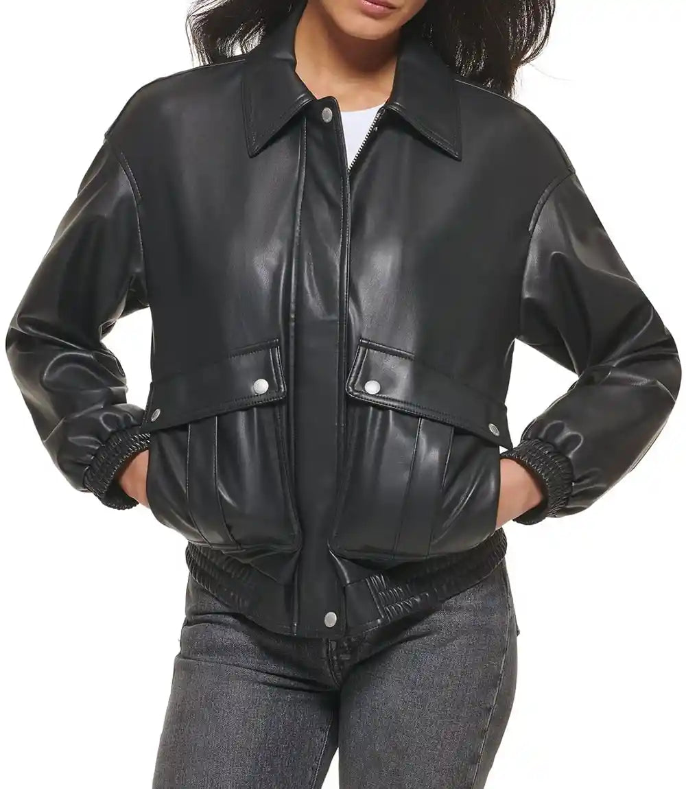 Black Leather Jacket Women
