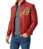 Red Cobra Kai Johnny Lawrence Leather Jacket