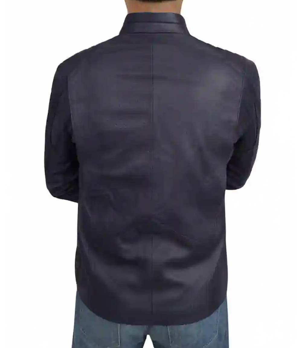 Smallville Black Superman Leather Jacket - MovieStarJacket