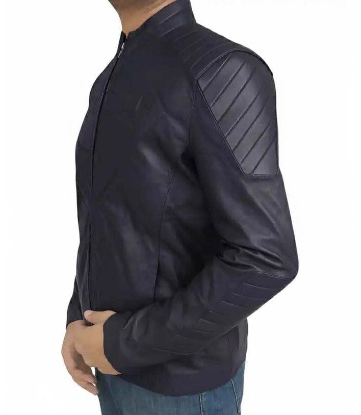 Smallville Black Superman Leather Jacket - MovieStarJacket