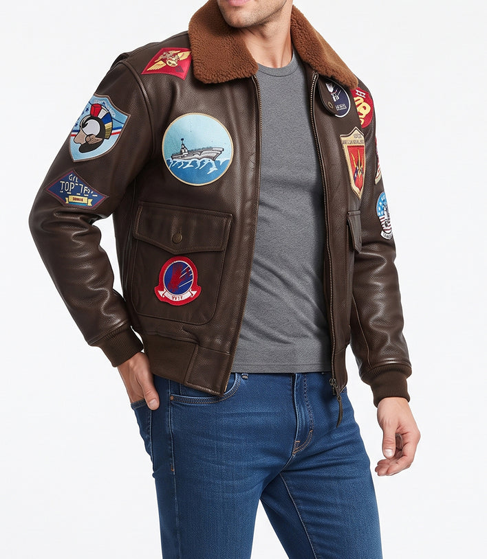 Top Gun Maverick Bomber Tom Cruise Leather Jacket