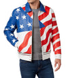 Vanilla Ice USA Flag Leather Jacket