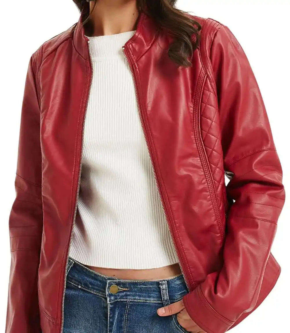 Leather Biker Jacket 