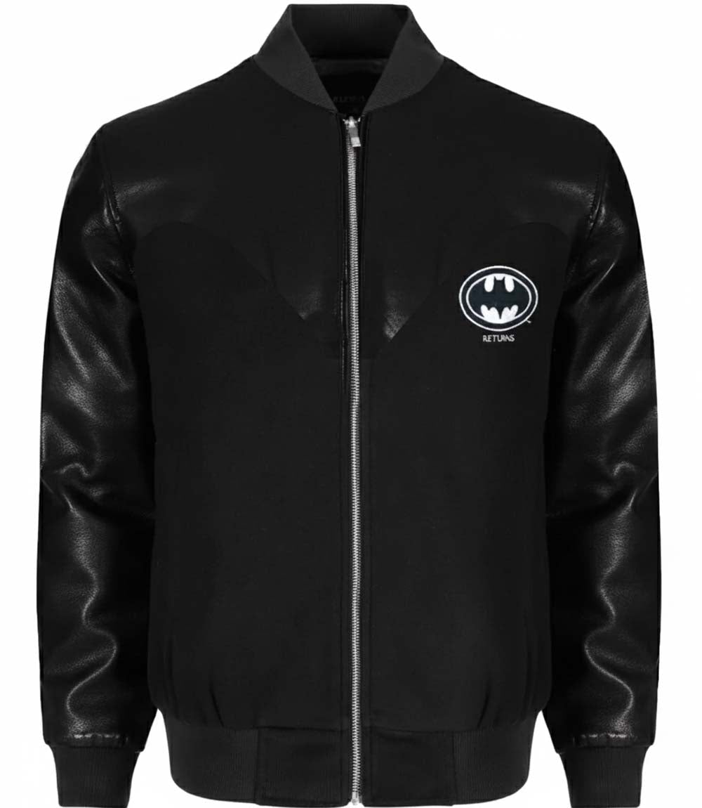 Batman Returns Jacket | Returns Crew Black Batman Jacket