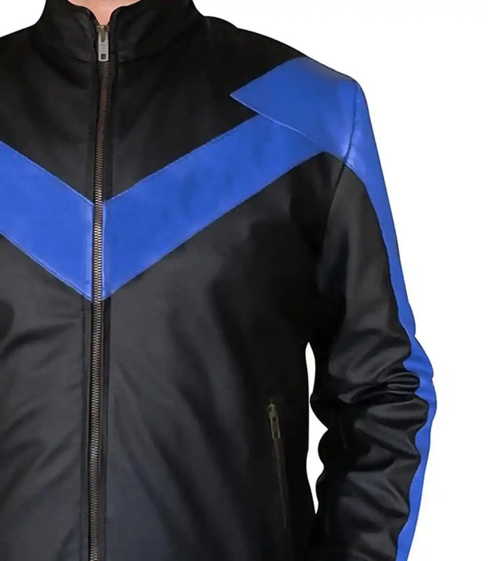 Dick Grayson Nightwing Leather Jacket - MovieStarJacket