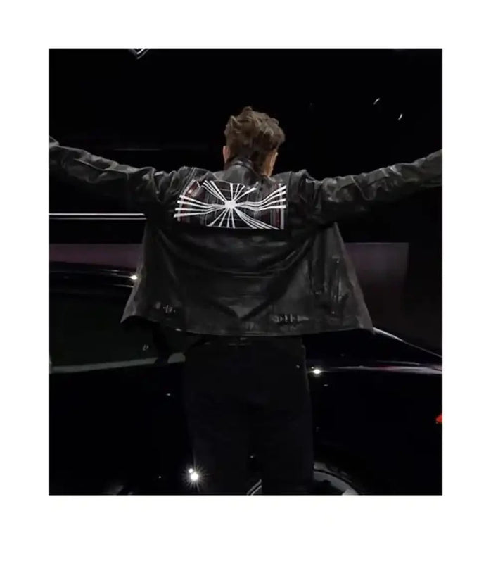 Elon Musk Black Leather Jacket - MovieStarJacket