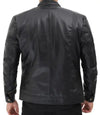 Mens 70s Vintage Black Moto Leather Jacket - MovieStarJacket
