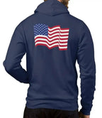 Mens American Flag Zip Up USA Hoodie - MovieStarJacket