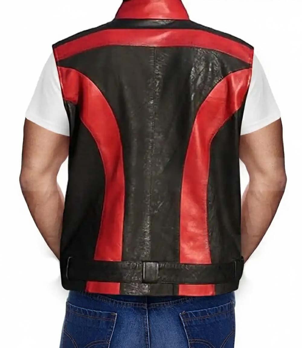 Red One Dwayne Johnson Leather Vest - MovieStarJacket