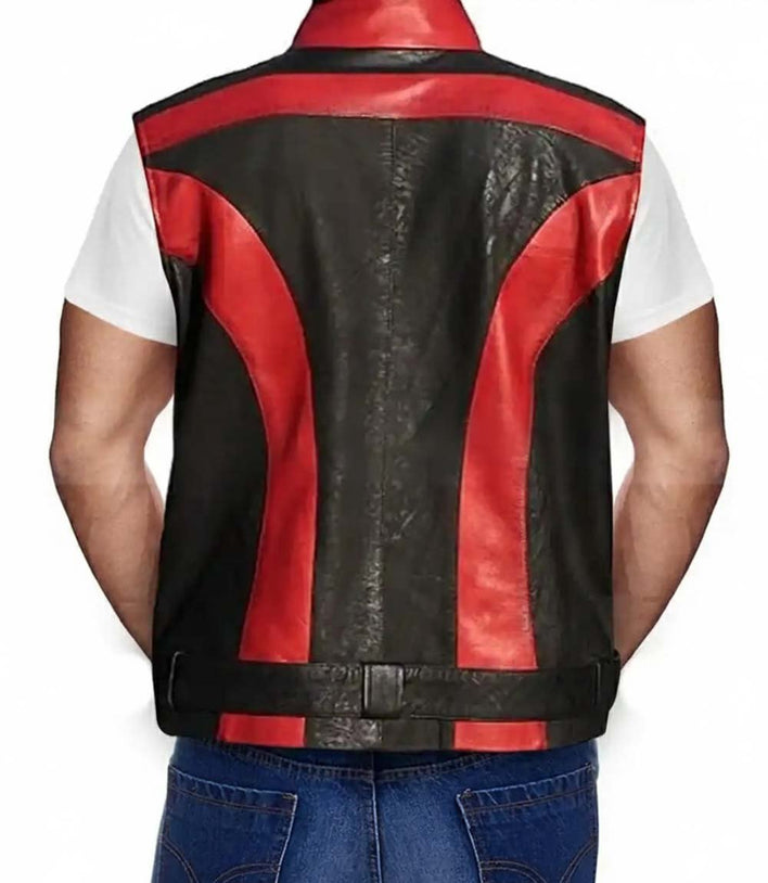 Red One Dwayne Johnson Leather Vest - MovieStarJacket