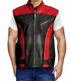 Red One Dwayne Johnson Leather Vest - MovieStarJacket