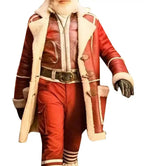 Red One J K Simmons Red Santa Claus Fur Coat - MovieStarJacket