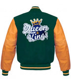 Men's Too Old For Fairy Tales 2 varsity jacket by Movie Star Jacket, featuring a stylish design and classic varsity details.